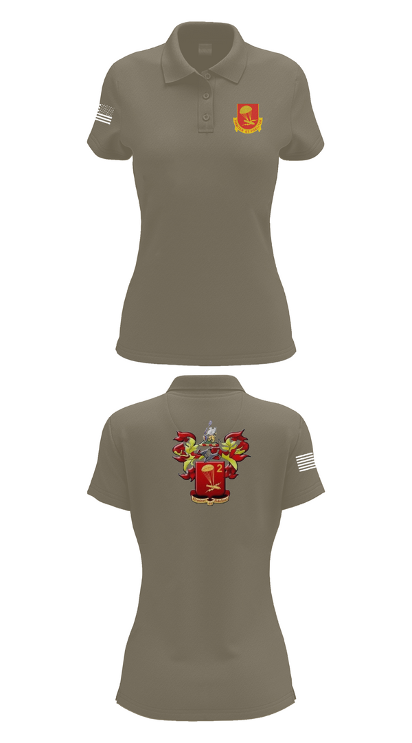 Womens Short Sleeve Performance Polo, 2-377 PFAR, Army, Teamtime, Team time, sublimation, custom sports apparel, team uniforms, spirit wear, spiritwear, sports uniforms, custom shirts, team store, custom team store, fundraiser sports, apparel fundraiser