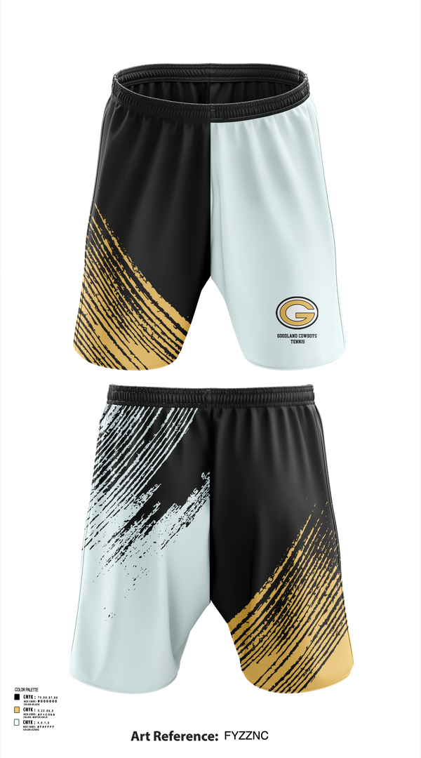 Athletic Shorts With Pockets, Goodland Cowboys Tennis, Tennis, Teamtime, Team time, sublimation, custom sports apparel, team uniforms, spirit wear, spiritwear, sports uniforms, custom shirts, team store, custom team store, fundraiser sports, apparel fundraiser