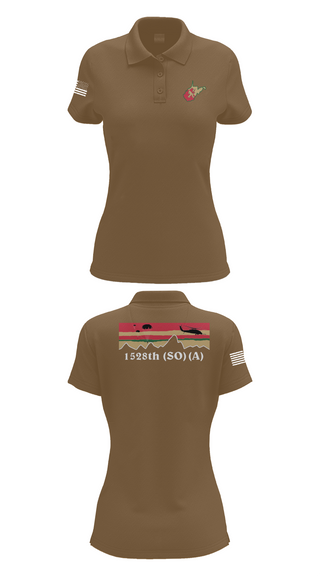 Womens Short Sleeve Performance Polo, 1528th FSC (SO) (A), , Teamtime, Team time, sublimation, custom sports apparel, team uniforms, spirit wear, spiritwear, sports uniforms, custom shirts, team store, custom team store, fundraiser sports, apparel fundraiser