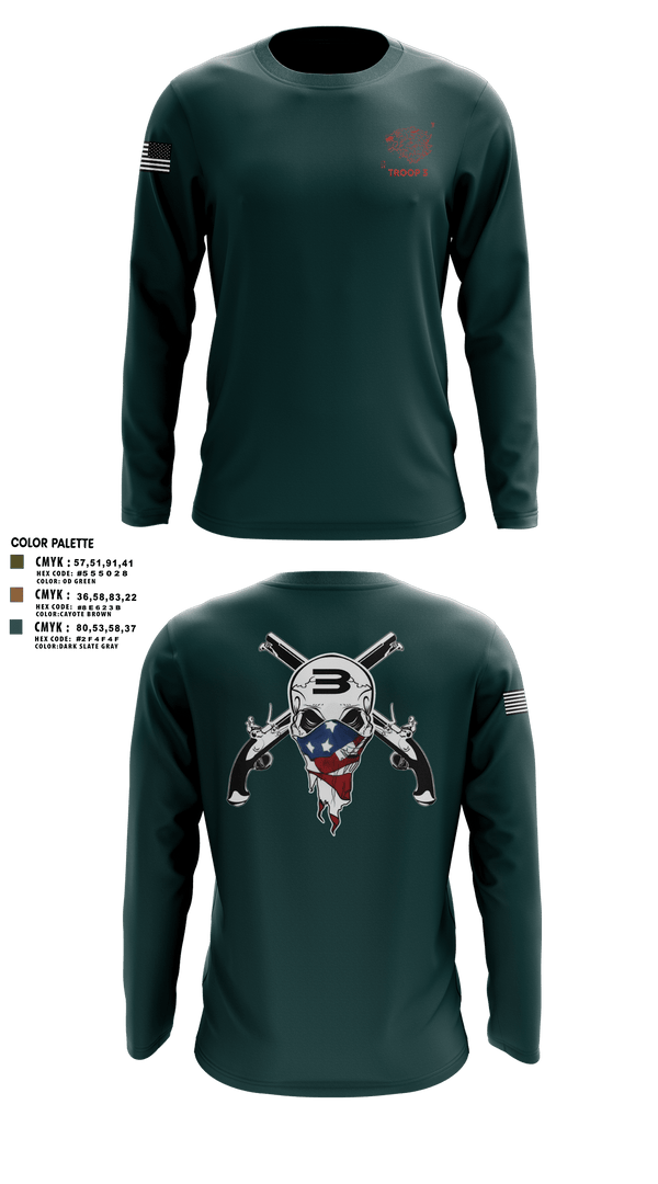 Long Sleeve Performance Shirt, Special Boat Team 22, , Teamtime, Team time, sublimation, custom sports apparel, team uniforms, spirit wear, spiritwear, sports uniforms, custom shirts, team store, custom team store, fundraiser sports, apparel fundraiser