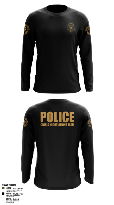 MCPD CNT 24546522 Long Sleeve Performance Shirt 108