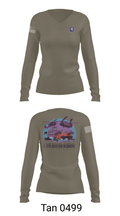1-228 HHC Phantoms 17599849 Women's Long Sleeve V-neck Shirt - 77