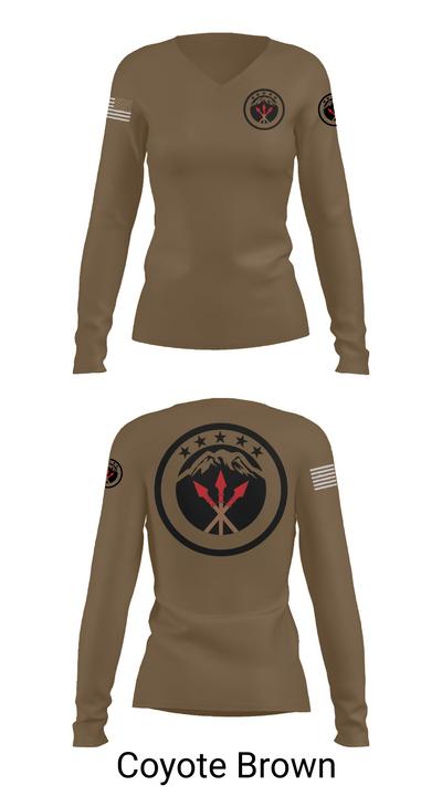 593rd esc 84588432 Women's Long Sleeve V-neck Shirt - 17