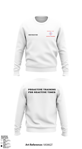 Crew Neck Sweatshirt, Double Tap Tactics, , Teamtime, Team time, sublimation, custom sports apparel, team uniforms, spirit wear, spiritwear, sports uniforms, custom shirts, team store, custom team store, fundraiser sports, apparel fundraiser