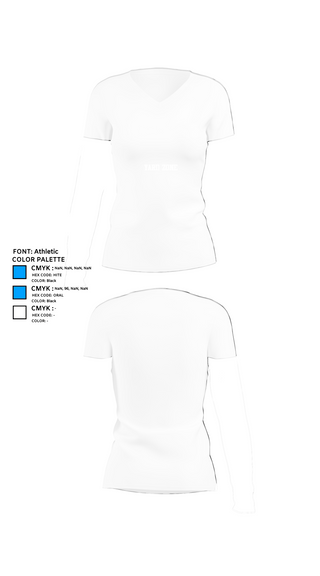 Womens Short Sleeve Vneck Shirt, Yard Zone, , Teamtime, Team time, sublimation, custom sports apparel, team uniforms, spirit wear, spiritwear, sports uniforms, custom shirts, team store, custom team store, fundraiser sports, apparel fundraiser