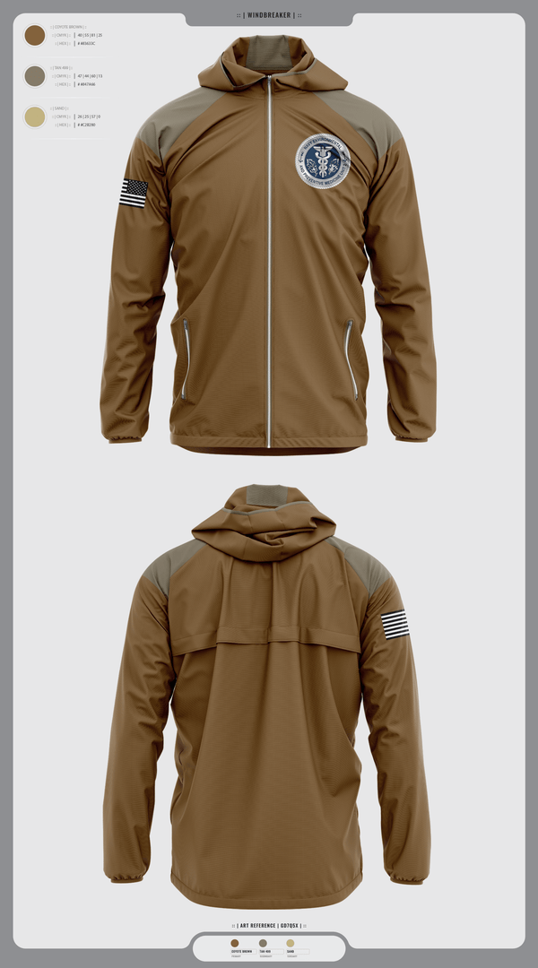 Windbreaker, PREVENTATIVE MEDICINE, , Teamtime, Team time, sublimation, custom sports apparel, team uniforms, spirit wear, spiritwear, sports uniforms, custom shirts, team store, custom team store, fundraiser sports, apparel fundraiser