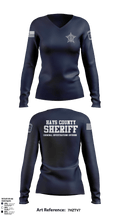 Hays County Sheriff's Office - CID 76464241 Women's Long Sleeve V-neck Shirt - 4