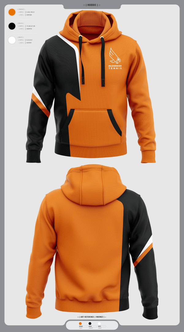 Hoodie, Mcdonogh Boys Tennis, Tennis, Teamtime, Team time, sublimation, custom sports apparel, team uniforms, spirit wear, spiritwear, sports uniforms, custom shirts, team store, custom team store, fundraiser sports, apparel fundraiser