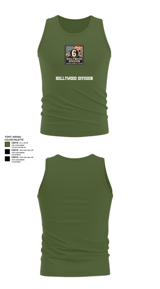 Tank Top, Hollywood Division, Police, Teamtime, Team time, sublimation, custom sports apparel, team uniforms, spirit wear, spiritwear, sports uniforms, custom shirts, team store, custom team store, fundraiser sports, apparel fundraiser