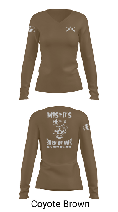 4th platoon misfits 6678865 Women's Long Sleeve V-neck Shirt - 17
