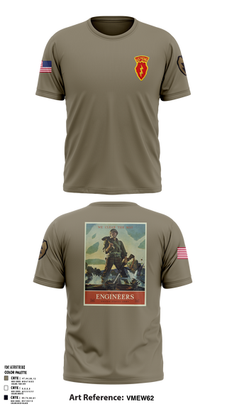 Old School Cotton Feel Shirt, 77th CEC-I, , Teamtime, Team time, sublimation, custom sports apparel, team uniforms, spirit wear, spiritwear, sports uniforms, custom shirts, team store, custom team store, fundraiser sports, apparel fundraiser