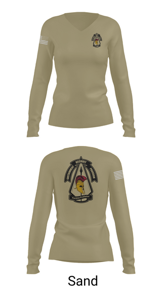 Womens Long Sleeve Vneck Shirt, Detachment 9, , Teamtime, Team time, sublimation, custom sports apparel, team uniforms, spirit wear, spiritwear, sports uniforms, custom shirts, team store, custom team store, fundraiser sports, apparel fundraiser