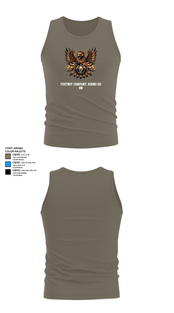 Tank Top, Foxtrot Company, 832nd OD BN, Army, Teamtime, Team time, sublimation, custom sports apparel, team uniforms, spirit wear, spiritwear, sports uniforms, custom shirts, team store, custom team store, fundraiser sports, apparel fundraiser