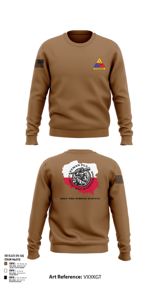 Crew Neck Sweatshirt, 261st BSC CAVEMAN PLT, , Teamtime, Team time, sublimation, custom sports apparel, team uniforms, spirit wear, spiritwear, sports uniforms, custom shirts, team store, custom team store, fundraiser sports, apparel fundraiser