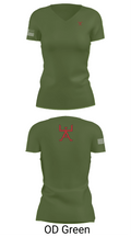 355 CES 91493290 Women's Short Sleeve V-neck Shirt - 48