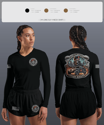 Ghost Riders 85736262 Women's Long Sleeve V-neck Shirt - 1