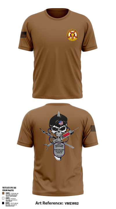 382nd Minimal Care Detachment 80565021 Short Sleeve Performance Shirt - 1