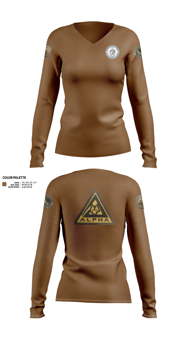 Womens Long Sleeve Vneck Shirt, ProForce, , Teamtime, Team time, sublimation, custom sports apparel, team uniforms, spirit wear, spiritwear, sports uniforms, custom shirts, team store, custom team store, fundraiser sports, apparel fundraiser
