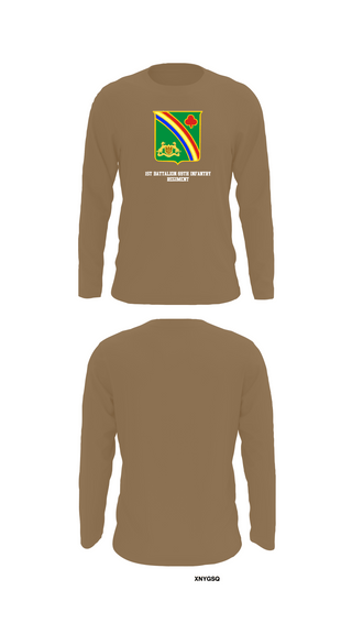 Long Sleeve Performance Shirt, 1st Battalion 69th Infantry Regiment, Army, Teamtime, Team time, sublimation, custom sports apparel, team uniforms, spirit wear, spiritwear, sports uniforms, custom shirts, team store, custom team store, fundraiser sports, apparel fundraiser