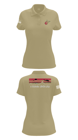 Womens Short Sleeve Performance Polo, 1528th FSC (SO) (A), , Teamtime, Team time, sublimation, custom sports apparel, team uniforms, spirit wear, spiritwear, sports uniforms, custom shirts, team store, custom team store, fundraiser sports, apparel fundraiser