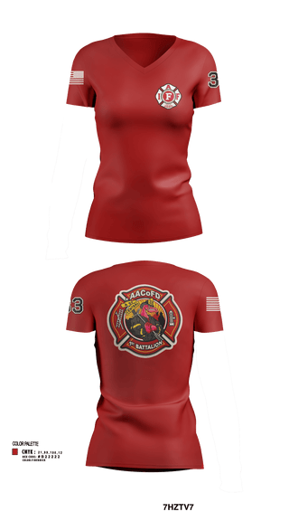 Womens Short Sleeve Vneck Shirt, Glen Burnie, Fire Department, Teamtime, Team time, sublimation, custom sports apparel, team uniforms, spirit wear, spiritwear, sports uniforms, custom shirts, team store, custom team store, fundraiser sports, apparel fundraiser
