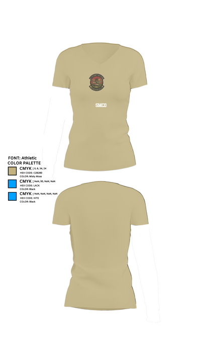 SMCO 97936482 Women's Short Sleeve V-neck Shirt - 84