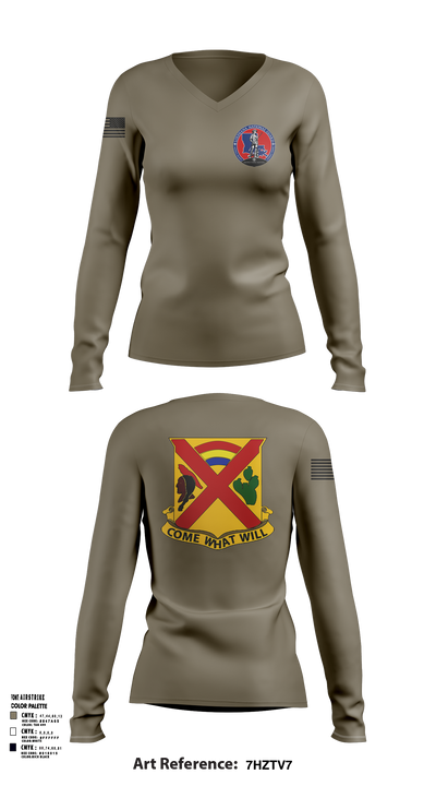 Charley troop 2-108 CAV 33316254 Women's Long Sleeve V-neck Shirt - 102