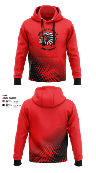 Hoodie, Social Circle Middle School Softball, Softball, Teamtime, Team time, sublimation, custom sports apparel, team uniforms, spirit wear, spiritwear, sports uniforms, custom shirts, team store, custom team store, fundraiser sports, apparel fundraiser