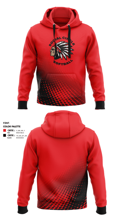 Social Circle Middle School Softball 28637906 Hoodie - 1
