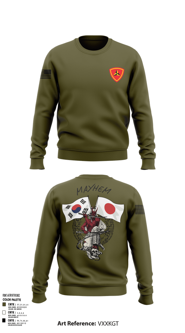 Crew Neck Sweatshirt, 3/11 Mayhem, , Teamtime, Team time, sublimation, custom sports apparel, team uniforms, spirit wear, spiritwear, sports uniforms, custom shirts, team store, custom team store, fundraiser sports, apparel fundraiser