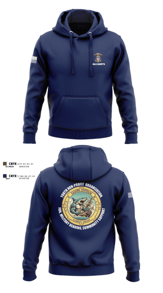 Hoodie, US Naval Sea Cadets Shark Division, , Teamtime, Team time, sublimation, custom sports apparel, team uniforms, spirit wear, spiritwear, sports uniforms, custom shirts, team store, custom team store, fundraiser sports, apparel fundraiser