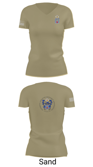 Womens Short Sleeve Vneck Shirt, 1st Battalion, 16th Infantry Regiment, , Teamtime, Team time, sublimation, custom sports apparel, team uniforms, spirit wear, spiritwear, sports uniforms, custom shirts, team store, custom team store, fundraiser sports, apparel fundraiser