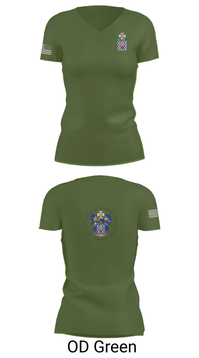 1st Battalion, 16th Infantry Regiment 49453656 Women's Short Sleeve V-neck Shirt - 48