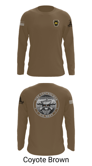 Long Sleeve Performance Shirt, Fire Controlman, Navy, Teamtime, Team time, sublimation, custom sports apparel, team uniforms, spirit wear, spiritwear, sports uniforms, custom shirts, team store, custom team store, fundraiser sports, apparel fundraiser