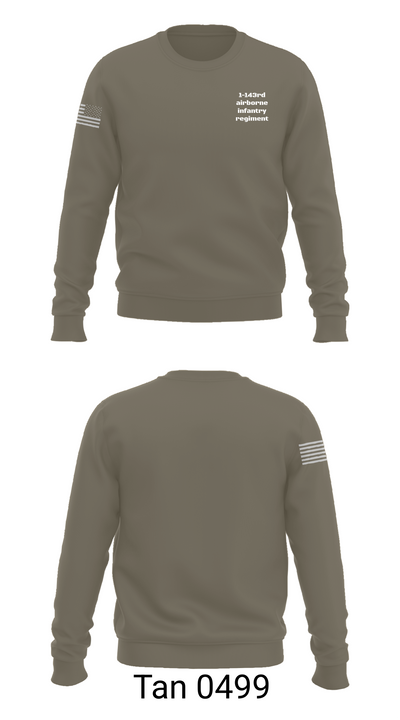 1-143rd airborne infantry regiment 54529572 Crew Neck Sweatshirt - 62