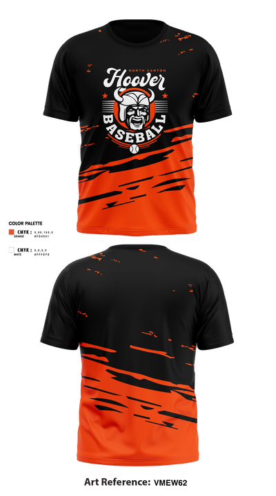 North Canton Hoover Vikings 97031939 Short Sleeve Performance Shirt - 8