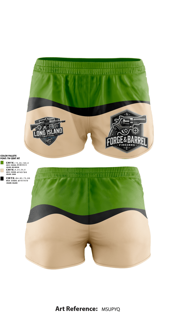 Womens Shorts, Forge & Barrel Firearms, , Teamtime, Team time, sublimation, custom sports apparel, team uniforms, spirit wear, spiritwear, sports uniforms, custom shirts, team store, custom team store, fundraiser sports, apparel fundraiser