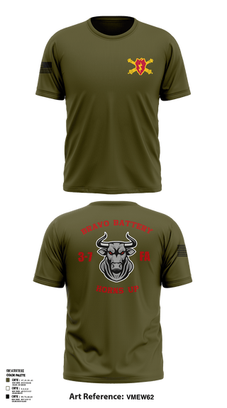 Old School Cotton Feel Shirt, Bravo Battery, Army, Teamtime, Team time, sublimation, custom sports apparel, team uniforms, spirit wear, spiritwear, sports uniforms, custom shirts, team store, custom team store, fundraiser sports, apparel fundraiser