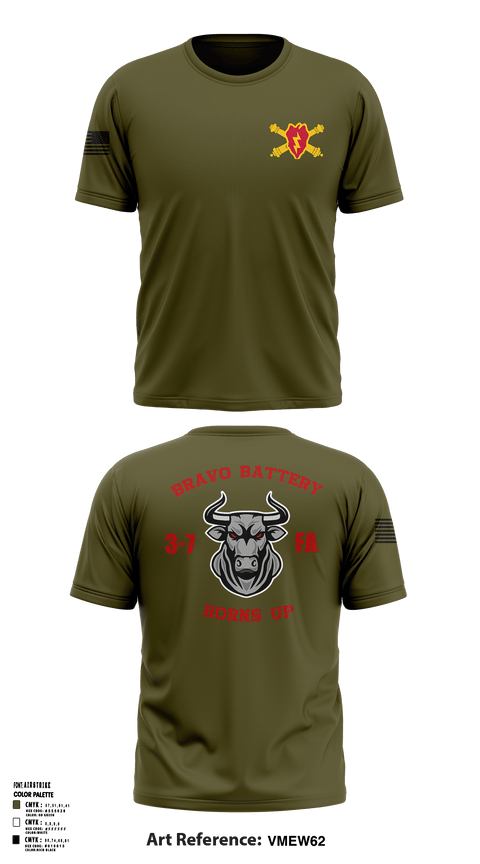 Old School Cotton Feel Shirt, Bravo Battery, Army, Teamtime, Team time, sublimation, custom sports apparel, team uniforms, spirit wear, spiritwear, sports uniforms, custom shirts, team store, custom team store, fundraiser sports, apparel fundraiser