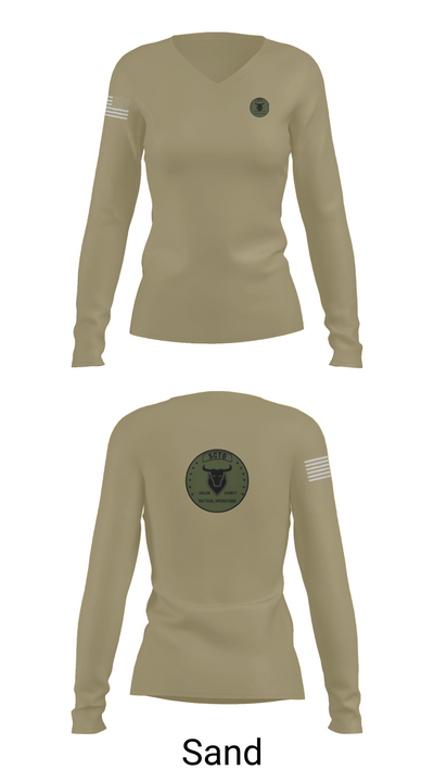 Salem County Tactical Operations 23113534 Women's Long Sleeve V-neck Shirt - 92
