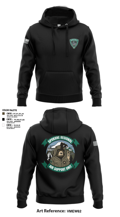 Spokane Regional Air Support Unit 73672430 Hoodie - 102