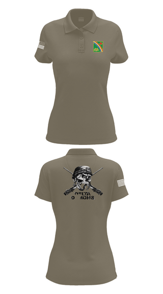 Womens Short Sleeve Performance Polo, 1st Battalion 69th Infantry Regiment, Army, Teamtime, Team time, sublimation, custom sports apparel, team uniforms, spirit wear, spiritwear, sports uniforms, custom shirts, team store, custom team store, fundraiser sports, apparel fundraiser