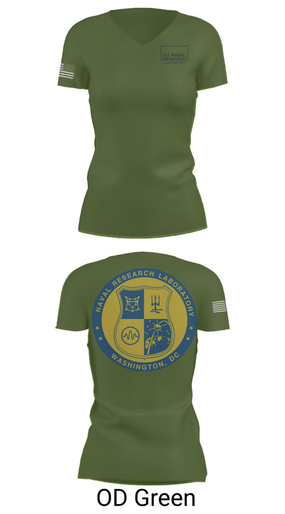Naval Research Lab 68705363 Women's Short Sleeve V-neck Shirt - 46