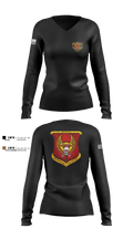 3rd Battalion 3rd Marines India Co. 18315105 Women's Long Sleeve V-neck Shirt - 2
