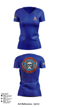 A Co, 2-13th Aviation Regiment 86069312 Women's Short Sleeve V-neck Shirt - 18