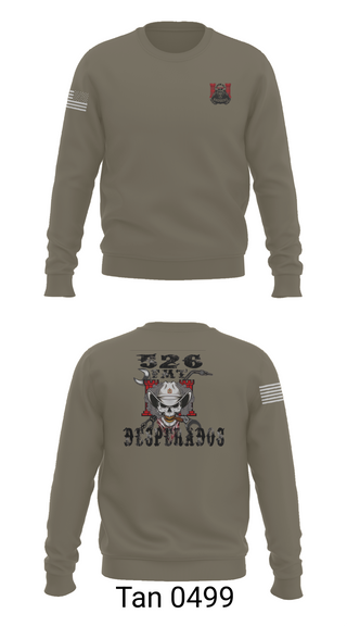 Crew Neck Sweatshirt, 526th ECC Desperados FMT, , Teamtime, Team time, sublimation, custom sports apparel, team uniforms, spirit wear, spiritwear, sports uniforms, custom shirts, team store, custom team store, fundraiser sports, apparel fundraiser