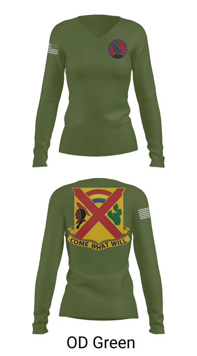 Charley troop 2-108 CAV 33316254 Women's Long Sleeve V-neck Shirt - 54