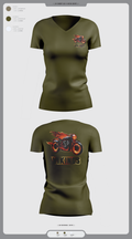 Vikings 57456431 Women's Short Sleeve V-neck Shirt - 2