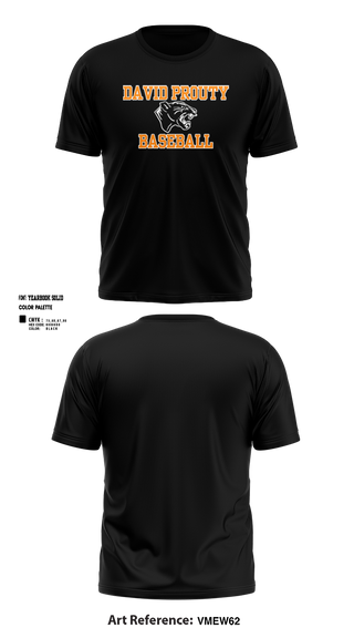Short Sleeve Performance Shirt, David Prouty Panthers Baseball, Baseball, Teamtime, Team time, sublimation, custom sports apparel, team uniforms, spirit wear, spiritwear, sports uniforms, custom shirts, team store, custom team store, fundraiser sports, apparel fundraiser