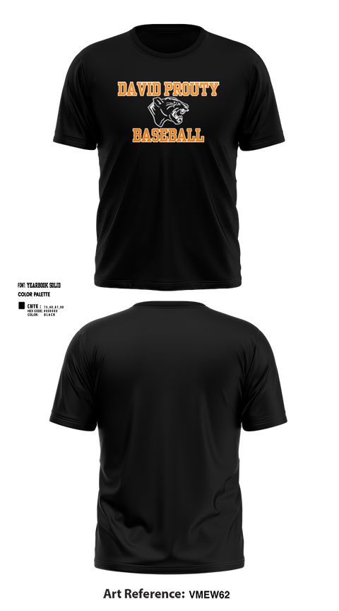 Short Sleeve Performance Shirt, David Prouty Panthers Baseball, Baseball, Teamtime, Team time, sublimation, custom sports apparel, team uniforms, spirit wear, spiritwear, sports uniforms, custom shirts, team store, custom team store, fundraiser sports, apparel fundraiser